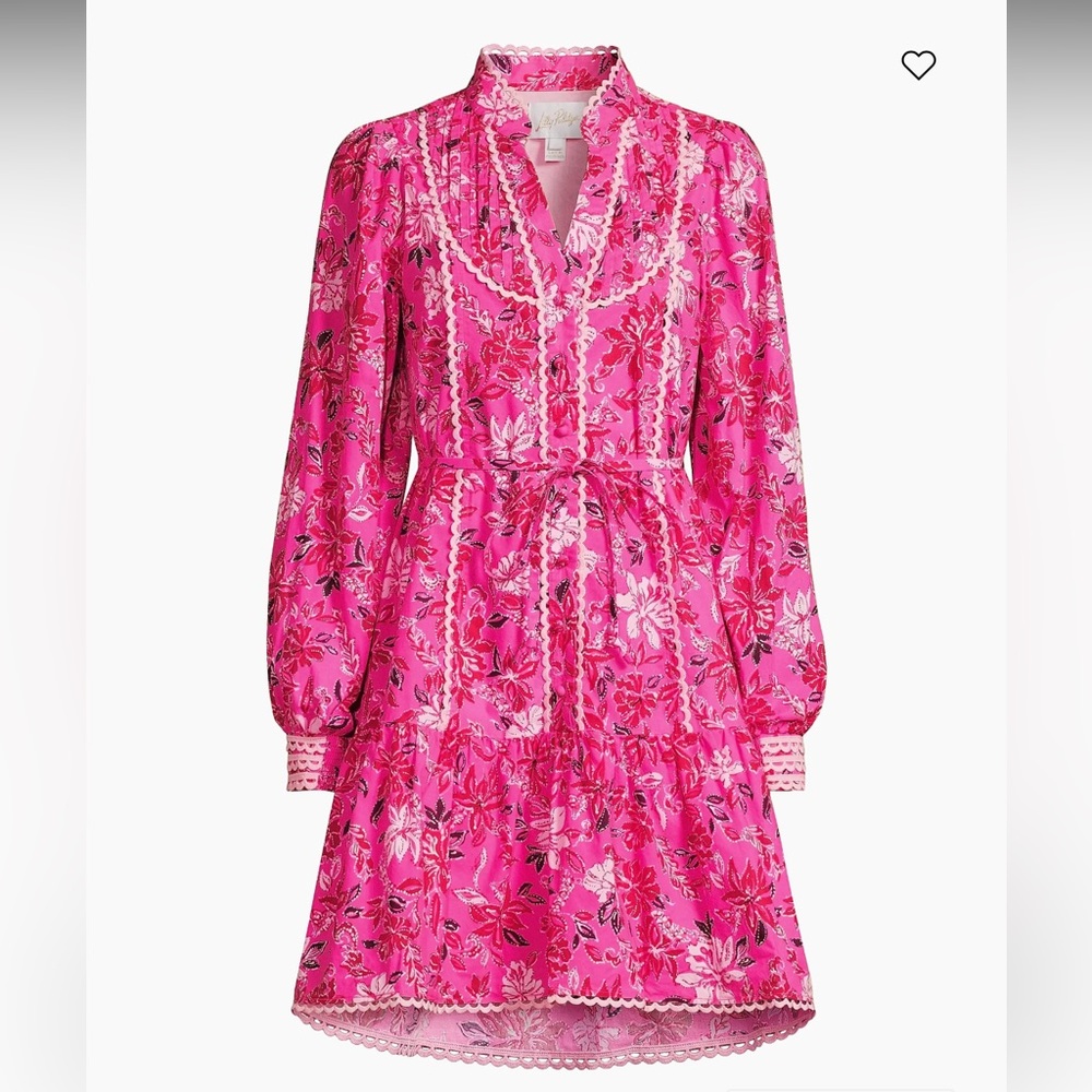 NWT Lilly Pulitzer Arletta Dress Passion Fruit Pink Graffic Park Size 2 $268